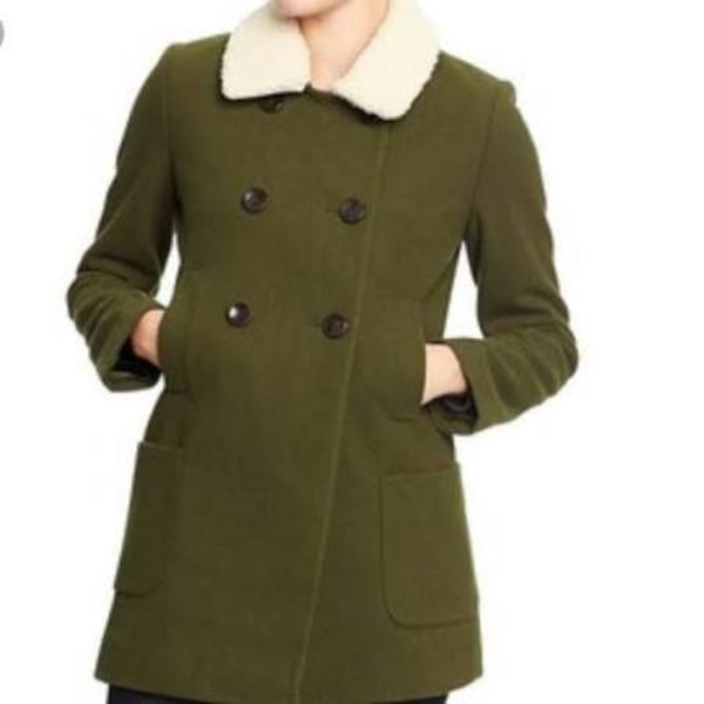 women's wool blend pea coat
